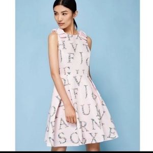 Ted baker pink bow floral dress